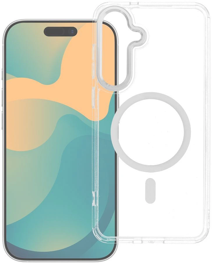 Oem Dėklas na Xiaomi Redmi 17 4G / 5G Frame Clear Hybrid Mag Cover zgodny su MagSafe transparentne