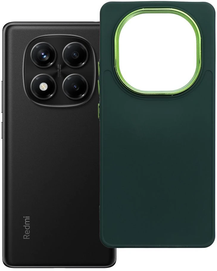 Oem FRAME dėklas skirtas Xiaomi Redmi Note 14 PRO 4G žalios spalvos
