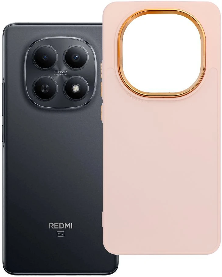 Oem Dėklas na Xiaomi Redmi Note 15 4G / 5G Frame pudra rausva