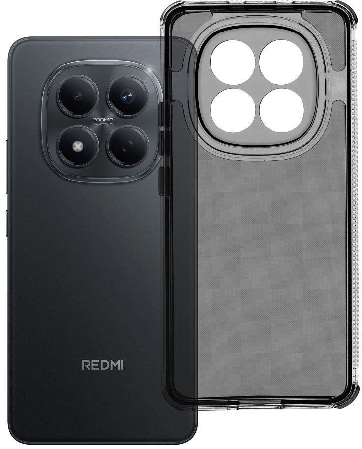 Oem Dėklas na Xiaomi Redmi Note 15 4G / 5G Matrix Clear juoda