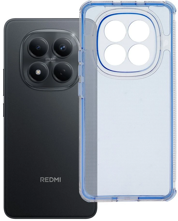 Oem Dėklas na Xiaomi Redmi Note 15 4G / 5G Matrix Clear mėlyna