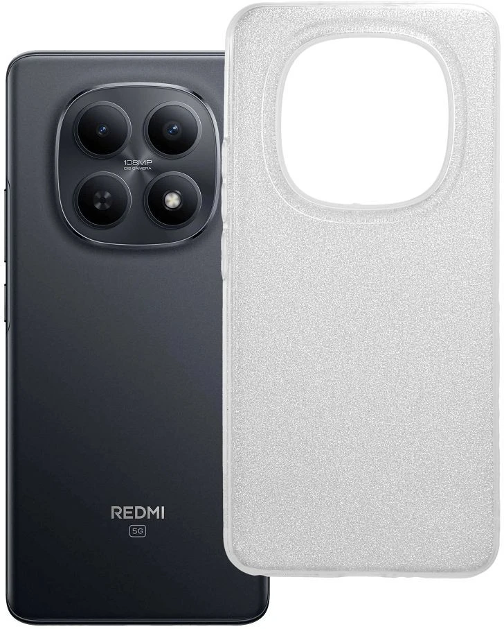 Oem Dėklas na Xiaomi Redmi Note 15 5G Shining Sidabrinė