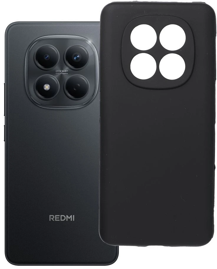 Oem Dėklas na Xiaomi Redmi Note 15 5G Silicone 2mm (camera protection) juoda