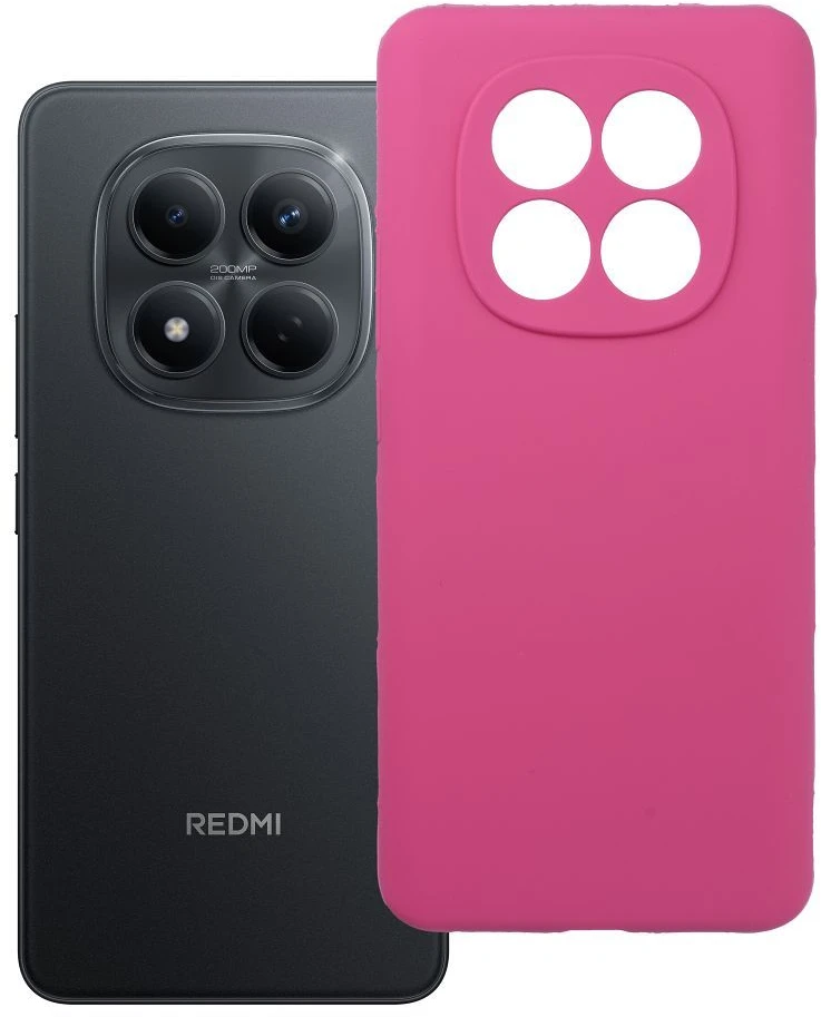 Oem Dėklas na Xiaomi Redmi Note 15 5G Silicone 2mm (camera protection) rožinė