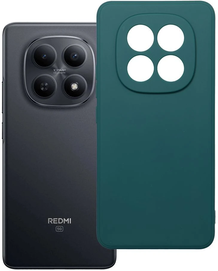 Oem Dėklas na Xiaomi Redmi Note 15 PRO 4G Matt Tamsiai žalia