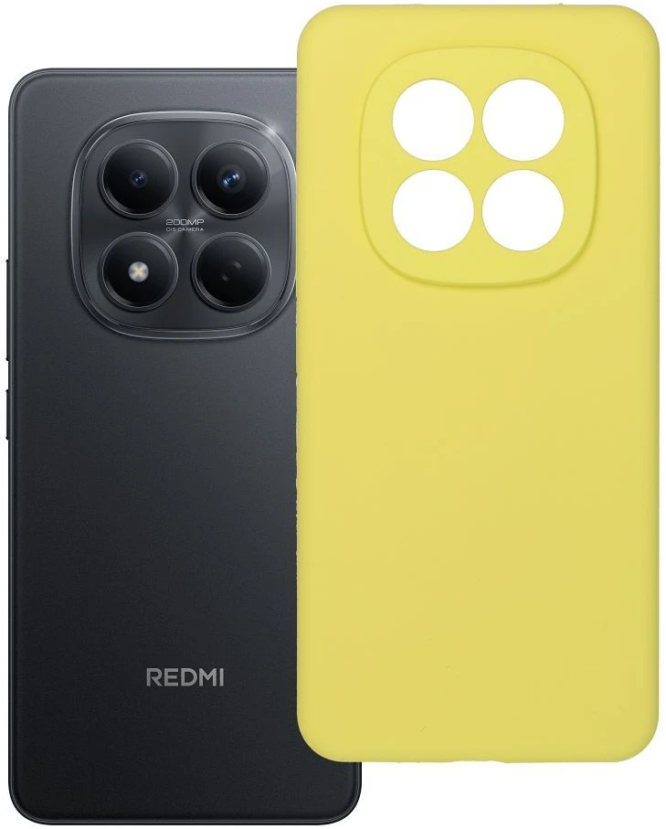 Oem Dėklas na Xiaomi Redmi Note 15 PRO 4G Silicone 2mm (camera protection) zółte