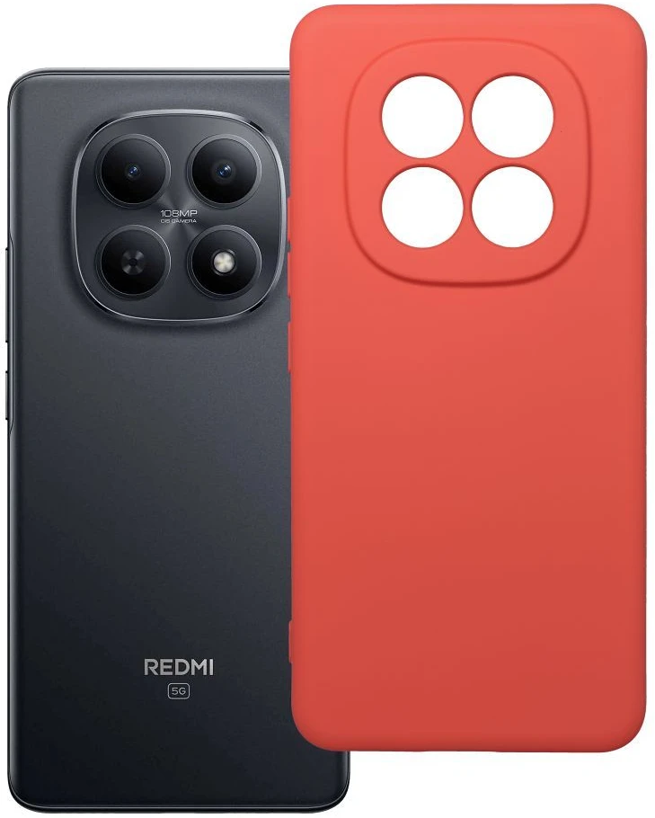 Oem Xiaomi „Redmi Note 15 PRO 4G“ silikoninis dėklas persikų spalvos