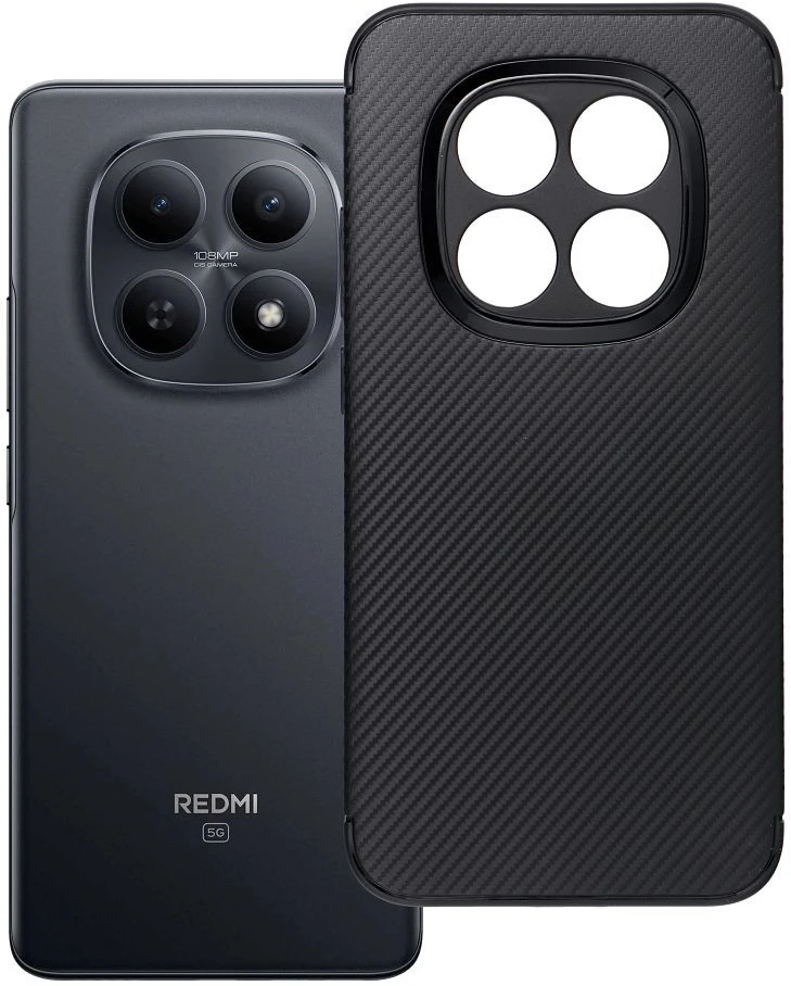 Oem Dėklas na Xiaomi Redmi Note 15 PRO 5G Carbon Premium juoda