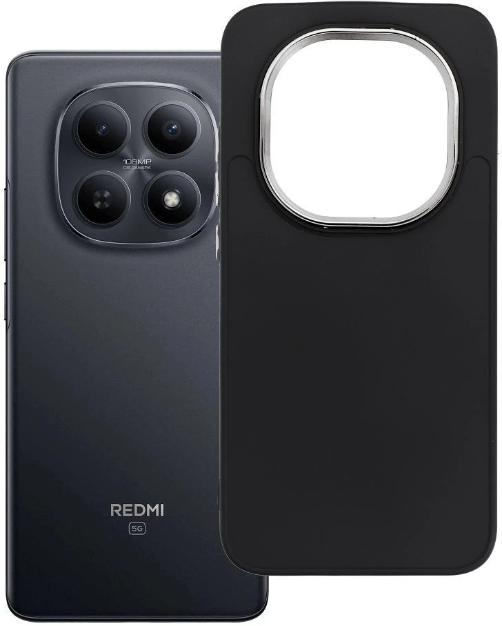 Oem Dėklas na Xiaomi Redmi Note 15 PRO 5G Frame juoda