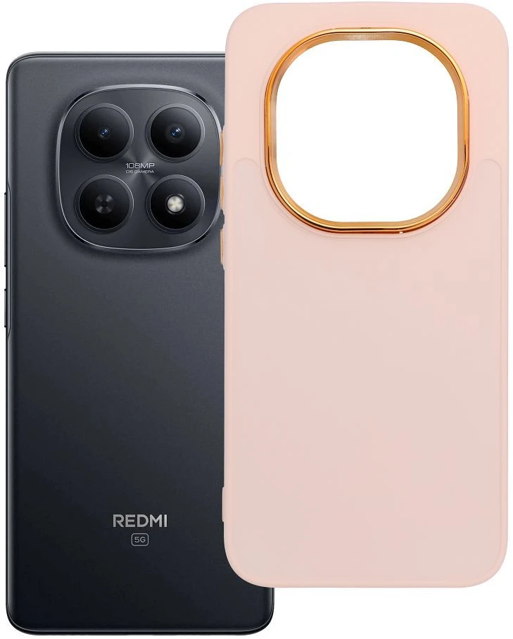 Oem Dėklas na Xiaomi Redmi Note 15 PRO 5G Frame pudra rožinė