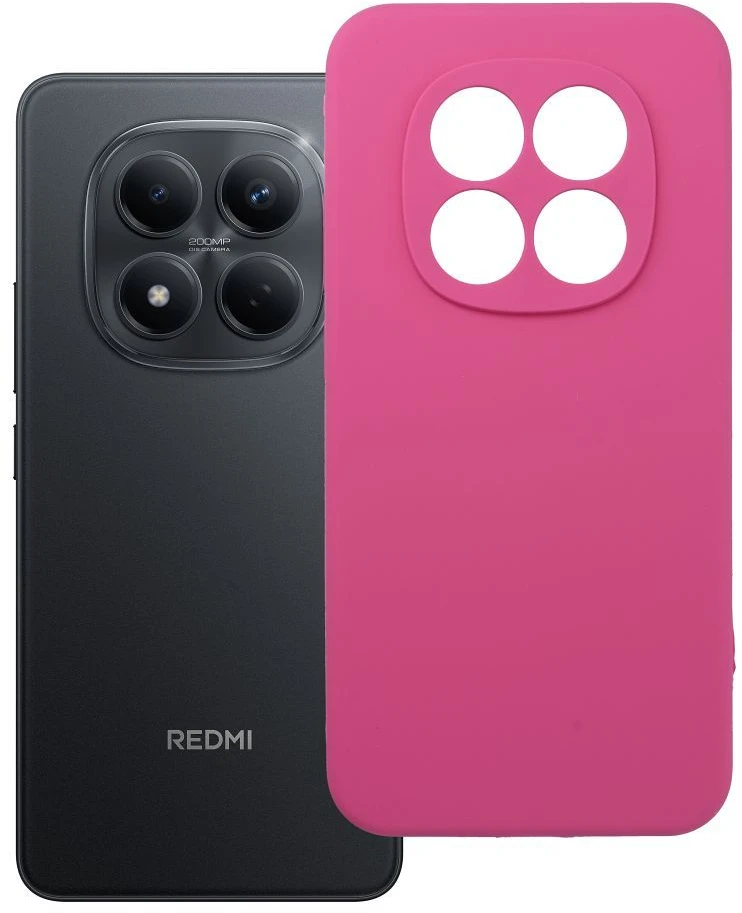 Oem Dėklas na Xiaomi Redmi Note 15 PRO 5G Silicone 2mm (camera protection) róż