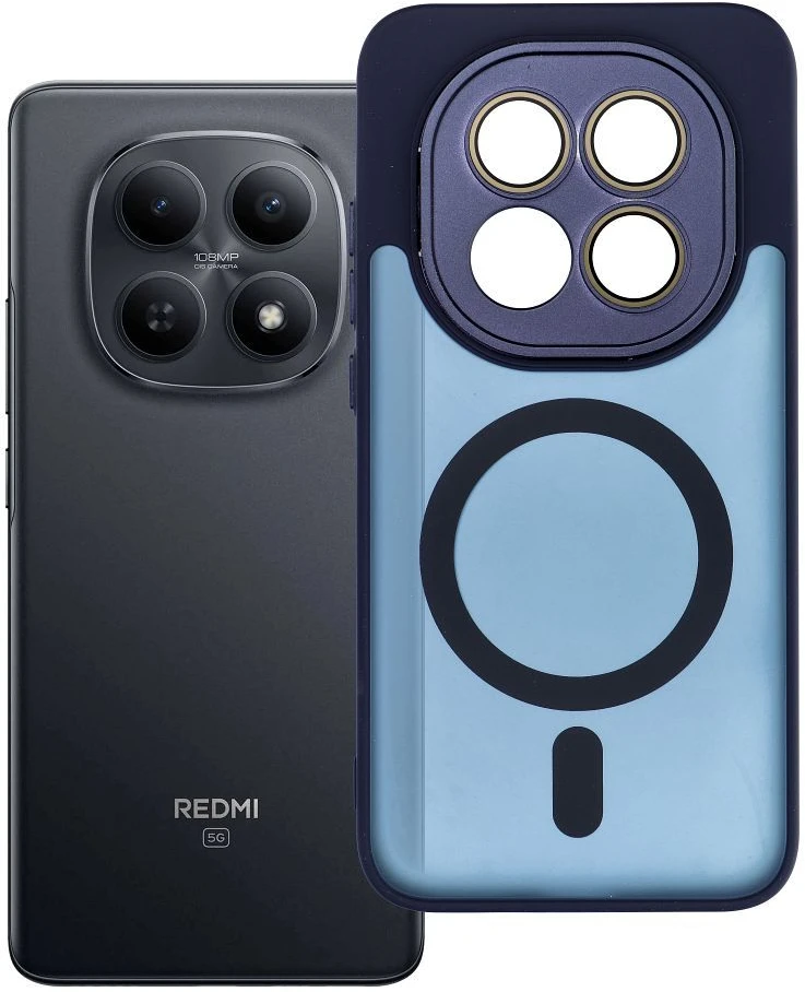 Oem Dėklas na Xiaomi Redmi Note 15 PRO 5G Variete Mag Cover zgodne su MagSafe tamsiai mėlyna