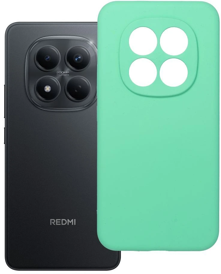 Oem Dėklas na Xiaomi Redmi Note 15 PRO PLUS 5G Silicone 2mm (camera protection) mėtų