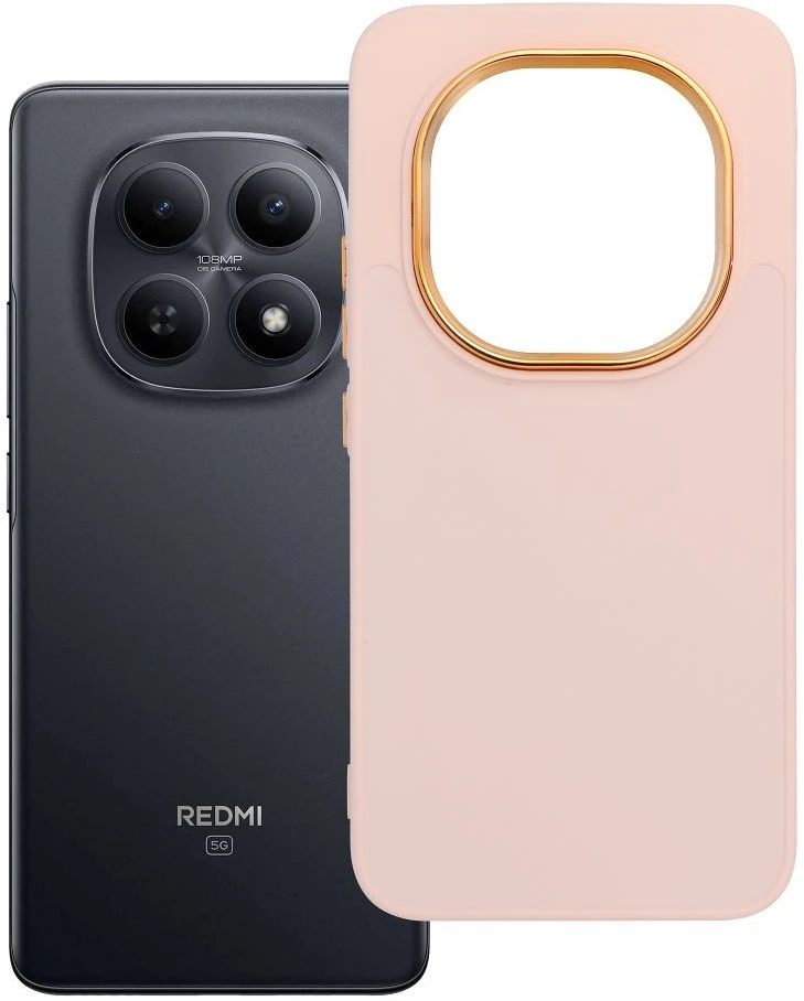 Oem Dėklas na Xiaomi Redmi Note 15 PRO PLUS 5G Frame pudra rožinė