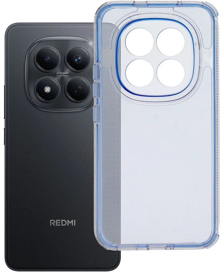 Oem Dėklas na Xiaomi Redmi Note 15 PRO PLUS 5G Matrix Clear mėlyna
