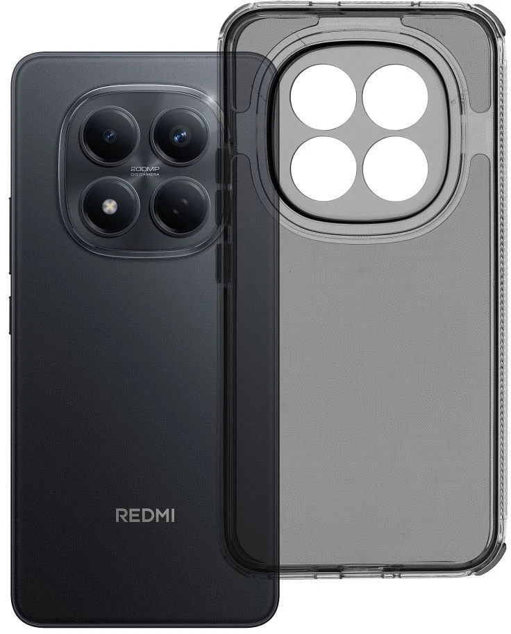 Oem Dėklas na Xiaomi Redmi Note 15 PRO PLUS 5G Matrix Clear juoda