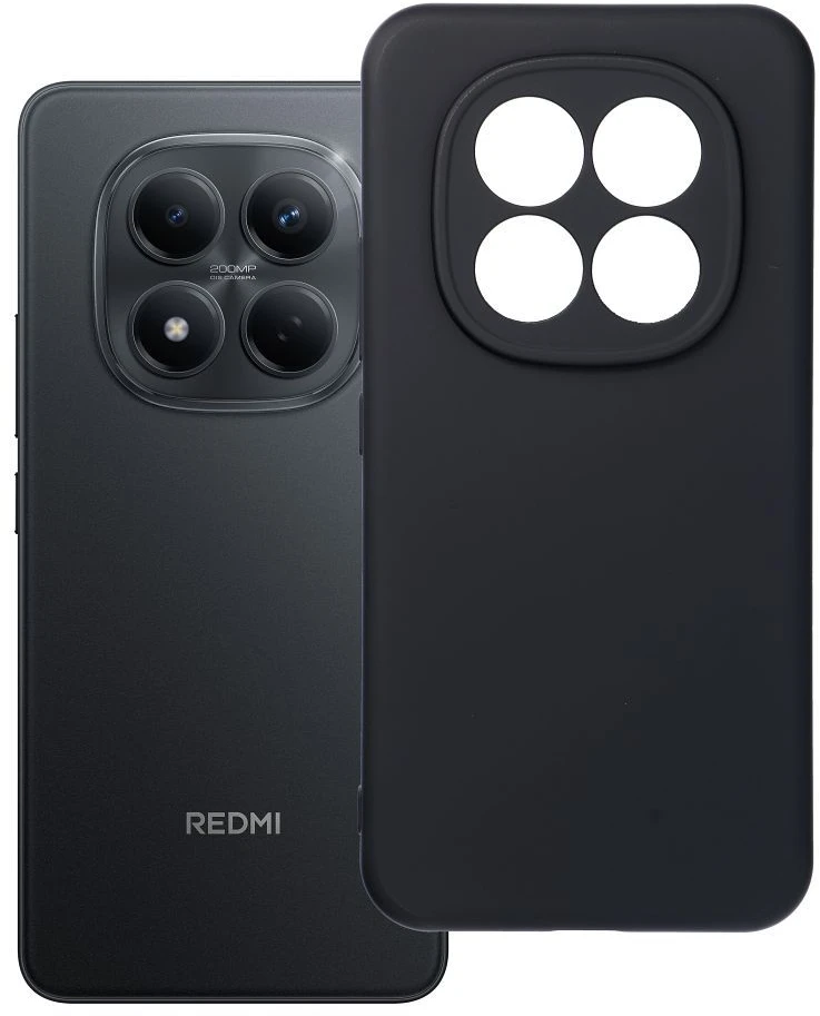Oem Dėklas na Xiaomi Redmi Note 15 PRO PLUS 5G Silicone juoda