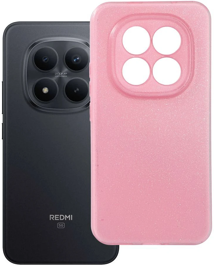Oem Dėklas na Xiaomi Redmi Note 15 PRO PLUS 5G Clear Case 2 mm Blink rožinė