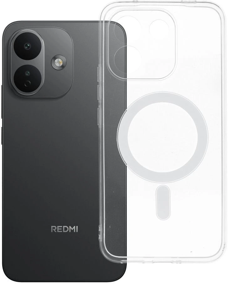 Oem Dėklas Xiaomi Redmi Note 17 Pro Max 5G / 17 Pro Plus 5G permatomas 2 mm Mag dangtelis suderinamas su MagSafe (kameros apsauga) permatomas