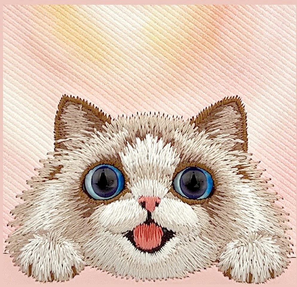 Dėklas NIMMY case BIG EYED LYING RAGDOLL CAT compatible with MagSafe for IPHONE 18 Pro/17 Pro pink