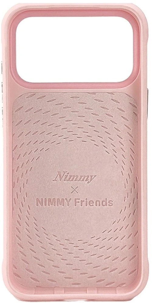 Dėklas NIMMY case BIG EYED LYING RAGDOLL CAT compatible with MagSafe for IPHONE 18 Pro/17 Pro pink