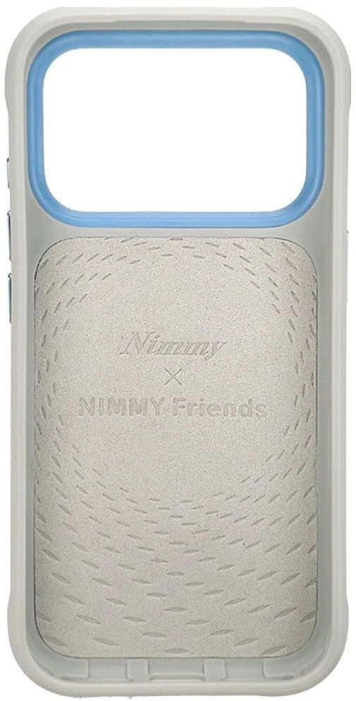 Dėklas NIMMY case BIG EYED LYING Sidabrinis SHADED CAT compatible with MagSafe for IPHONE 18 Pro Max/17 Pro Max pilkas