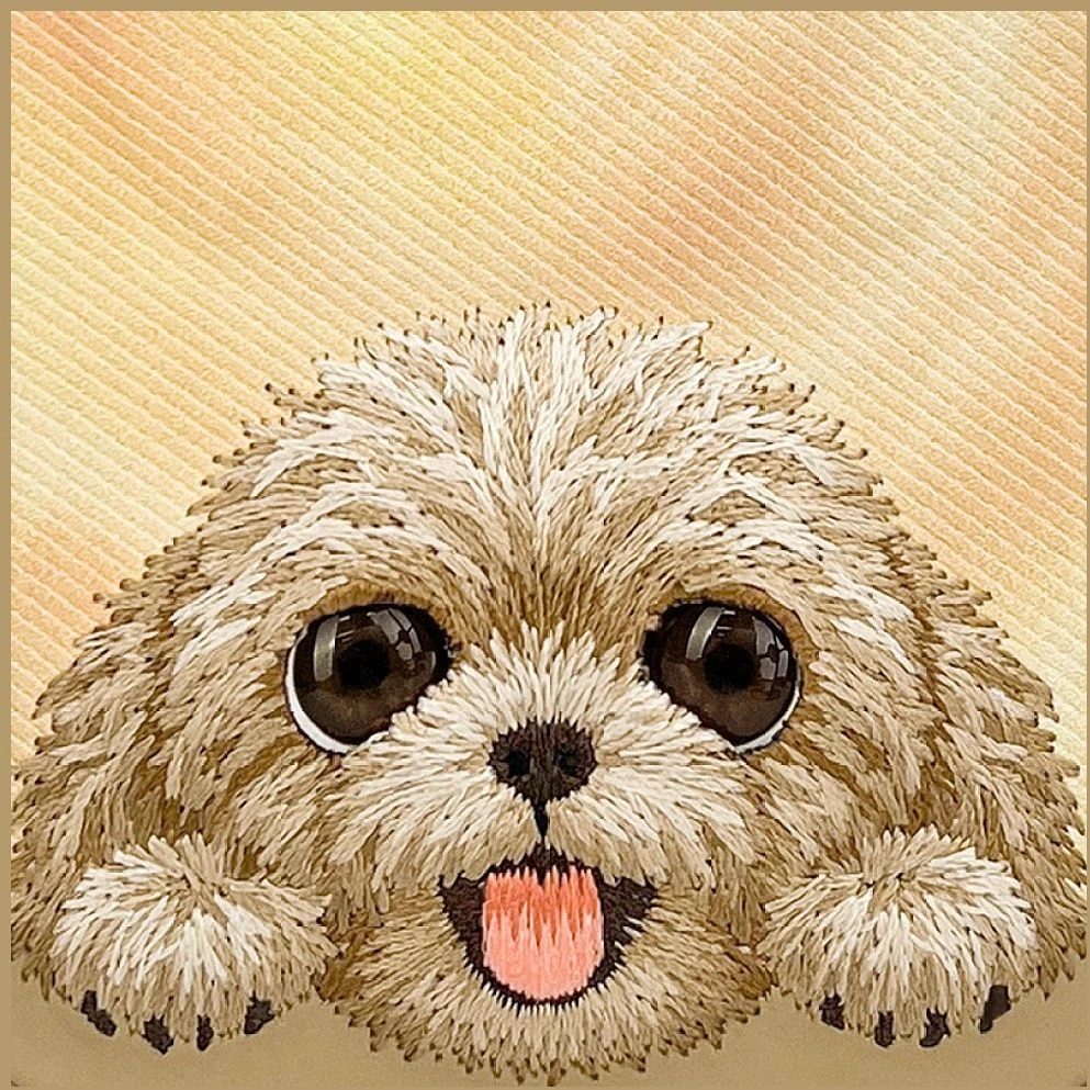 Dėklas NIMMY case BIG EYED LYING TEDDY POODLE compatible with MagSafe for IPHONE 18 Pro/17 Pro ruda