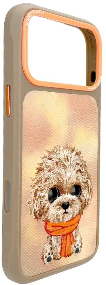 Dėklas NIMMY case BIG EYED TEDDY POODLE for IPHONE 18 Pro Max/17 Pro Max ruda
