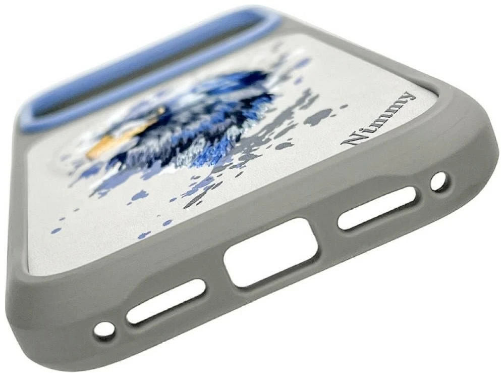 Dėklas NIMMY case EAGLE compatible with MagSafe for IPHONE 18 Pro Max/17 Pro Max pilkas