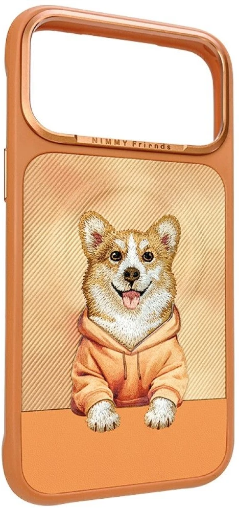 Dėklas NIMMY case GENTLE PETS SERIES DOG compatible with MagSafe for IPHONE 18 Pro Max/17 Pro Max oranžinis