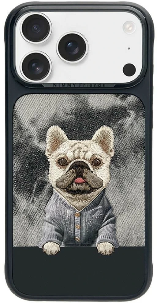 Dėklas NIMMY case GENTLE PETS SERIES DOG compatible with MagSafe for IPHONE 18 Pro/17 Pro juodas