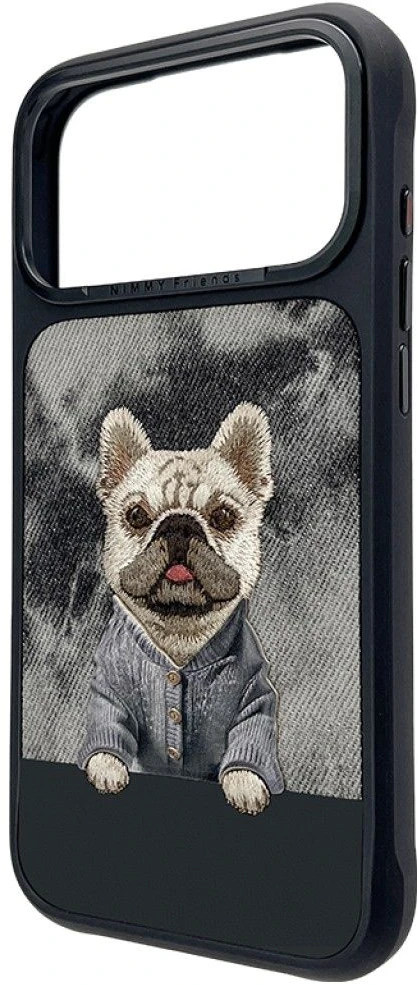 Dėklas NIMMY case GENTLE PETS SERIES DOG compatible with MagSafe for IPHONE 18 Pro Max/17 Pro Max juodas
