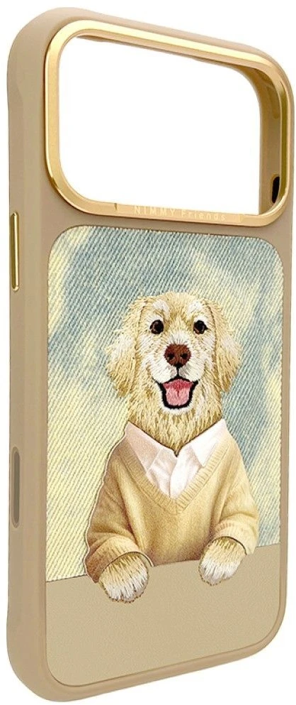 Dėklas NIMMY case GENTLE PETS SERIES DOG compatible with MagSafe for IPHONE 18 Pro/17 Pro ruda