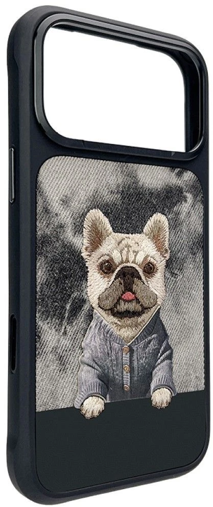 Dėklas NIMMY case GENTLE PETS SERIES DOG compatible with MagSafe for IPHONE 18 Pro/17 Pro juodas