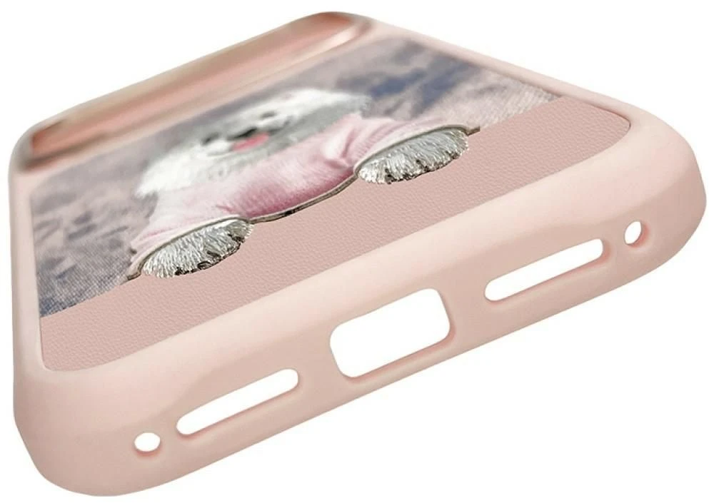 Dėklas NIMMY case GENTLE PETS SERIES DOG compatible with MagSafe for IPHONE 18 Pro/17 Pro pink