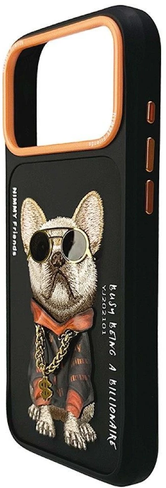 Dėklas NIMMY case GLASSES COOL DOG for IPHONE 18 Pro/17 Pro juodas