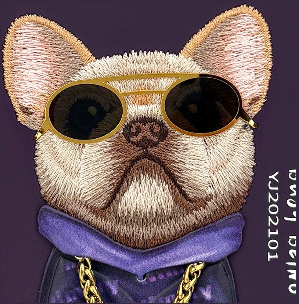 Dėklas NIMMY case GLASSES COOL DOG for IPHONE 18 Pro Max/17 Pro Max violetinė