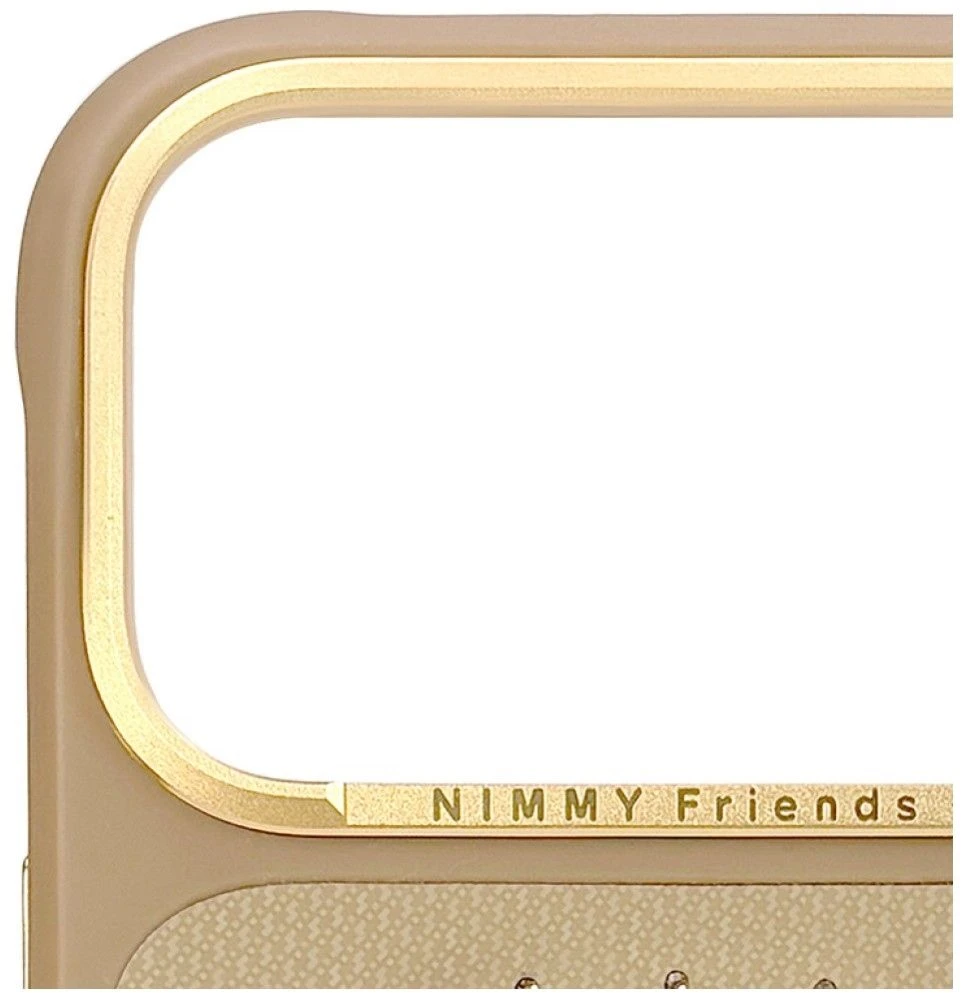 Dėklas NIMMY case LUCKY FASHION CAT compatible with MagSafe for IPHONE 18 Pro/17 Pro ruda