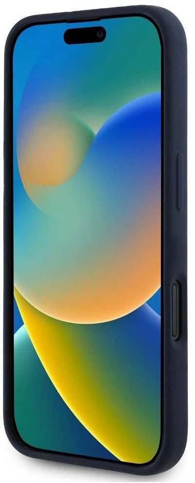 Red Bull Raudona Bull Dėklas Raudona Bull HC Silicone ORBR20 Logo Raudona Lining to Apple iPhone 16 MagSafe navy mėlynas