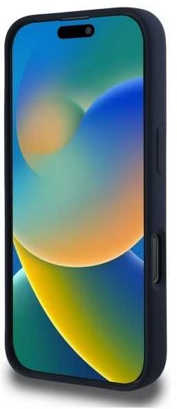 Red Bull Raudona Bull Raudonas BULL dėklas skirtas Apple iPhone 16 Pro Max compatible skirtas MagSafe RBHMP16X24SIHSRV (Silicone Horizontal Centered Logo) mėlynos spalvos