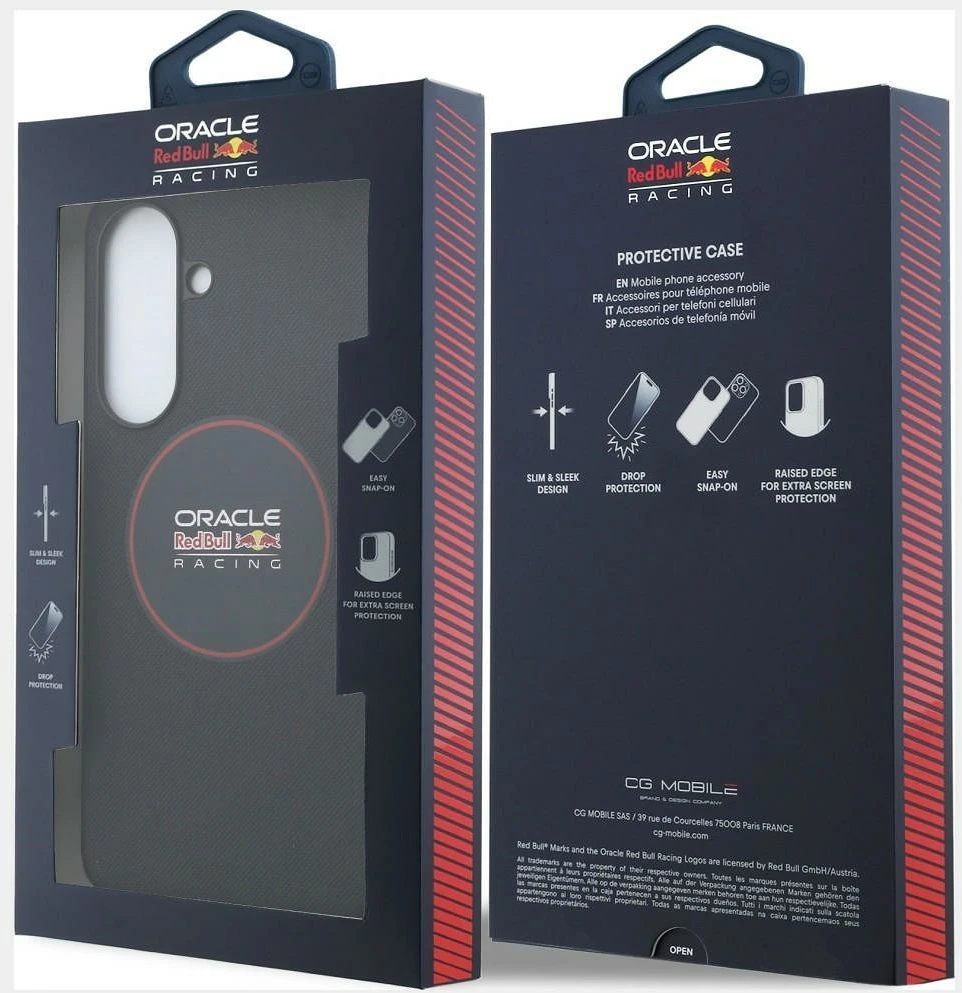 Red Bull Raudona Bull Raudona Bull PU Leather Raudona Ring MagSafe dėklas skirtas Samsung Galaxy A37 mėlynos spalvos