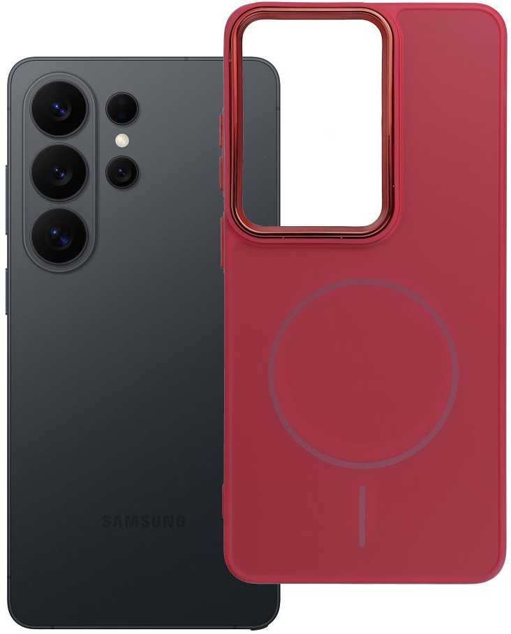 Oem Dėklas na Samsung S26 ULTRA Frame Mag Cover zgodne su MagSafe magenta