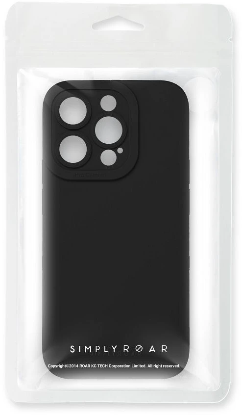 Dėklas ROAR case LUNA for IPHONE 18 Pro / 17 Pro Juodas