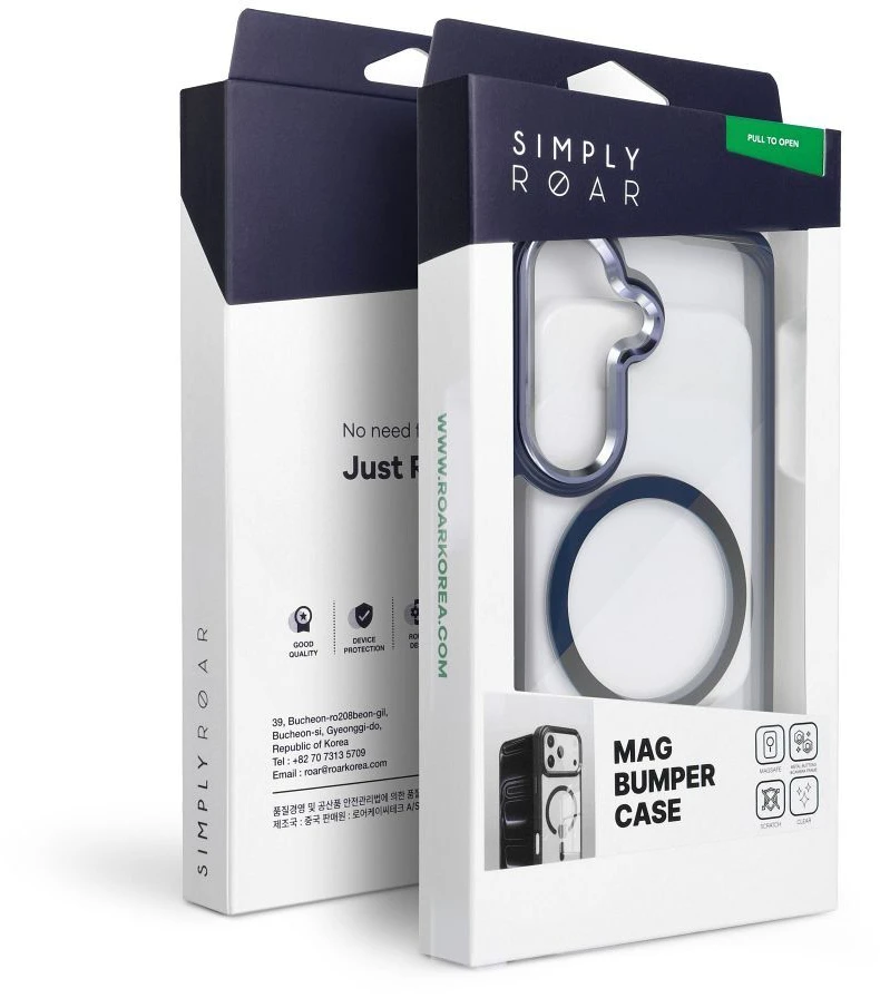 Dėklas ROAR futerał MAG BUMPER kompatybilny su MagSafe do SAMSUNG A57 tamsiai mėlyna