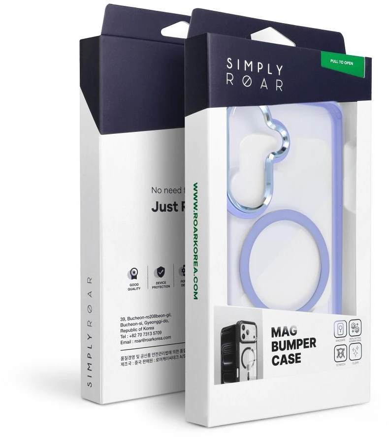 ROAR MAG BUMPER dėklas, suderinamas su „MagSafe“, skirtas SAMSUNG A57, šviesiai mėlynas
