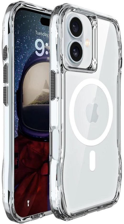 Dėklas ROAR case SLIM DEFENDER compatible with MagSafe for IPHONE 18 Pro / 17 Pro transparent