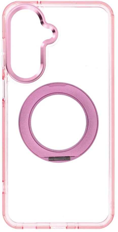 Oem Dėklas Samsung A27 Frame Circle Stand, suderinamas su MagSafe, rožinis