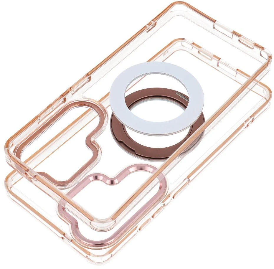 Oem Dėklas Samsung A37 Frame Circle Stand, suderinamas su MagSafe, auksinis