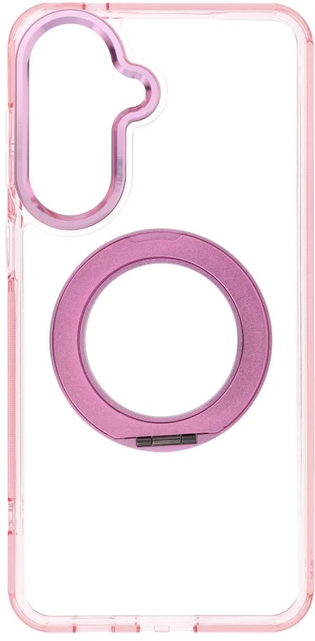 Oem Dėklas Samsung A57 Frame Circle Stand, suderinamas su MagSafe, rožinis