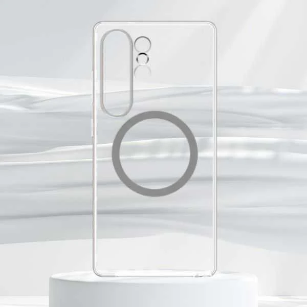 Spigen FPS938SAATW skaidrus magnetinis dėklas Samsung Galaxy S25 Ultra, skaidrus